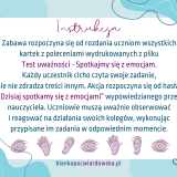 Dzieci uczestniczące w ćwiczeniach uważności, pracujące z emocjami
